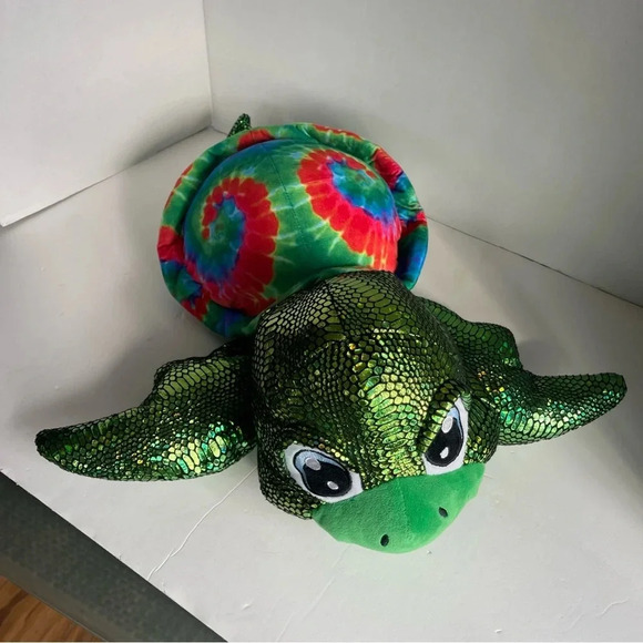 Caravan Soft Toys Tie Dye  Shell Turtle 22” - Picture 5 of 13